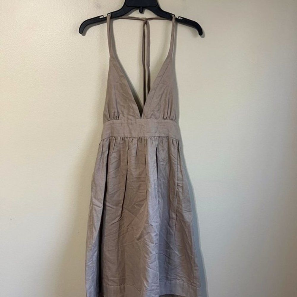Sunner size 8 women's linen‎ halter dress